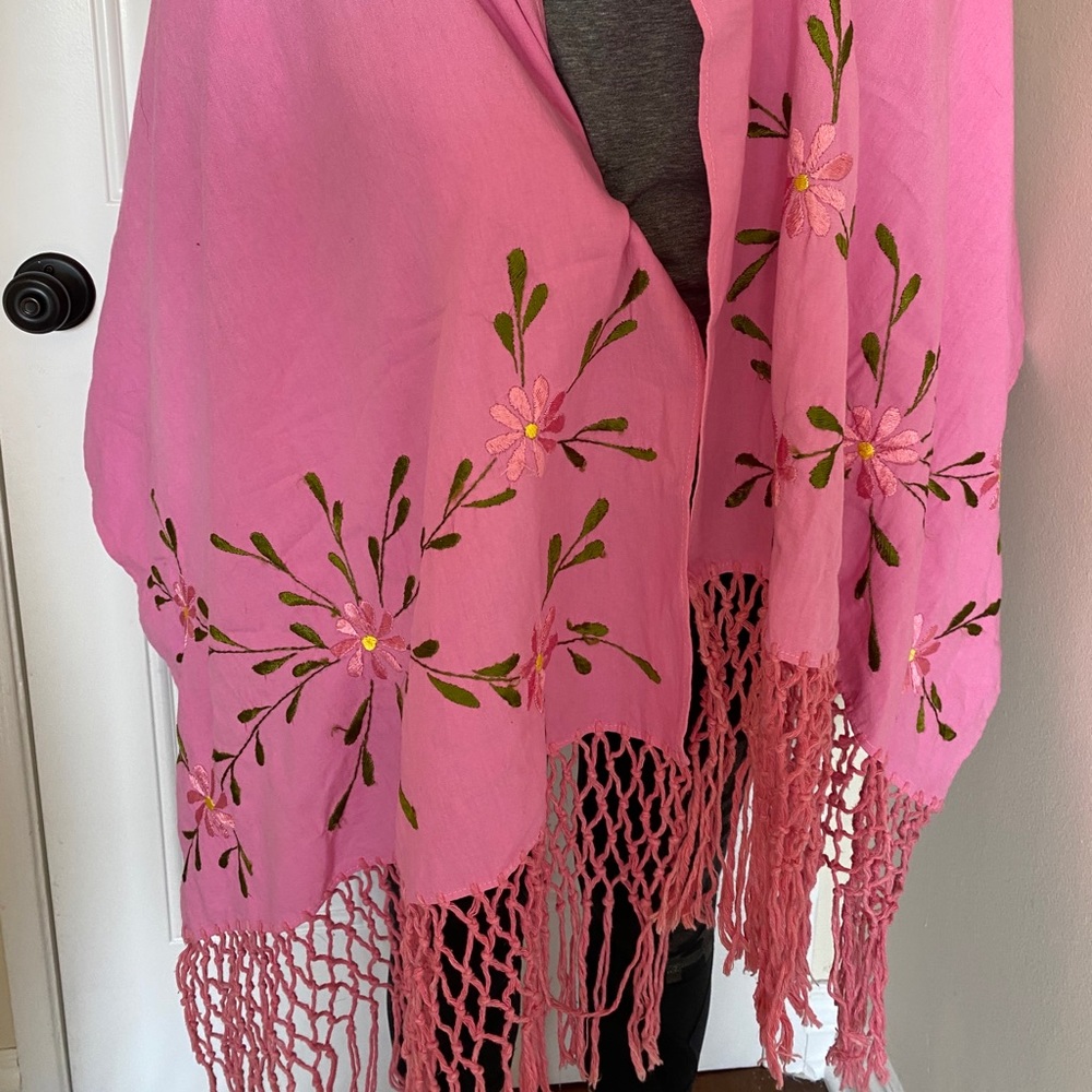 Pink Handmade Shawl